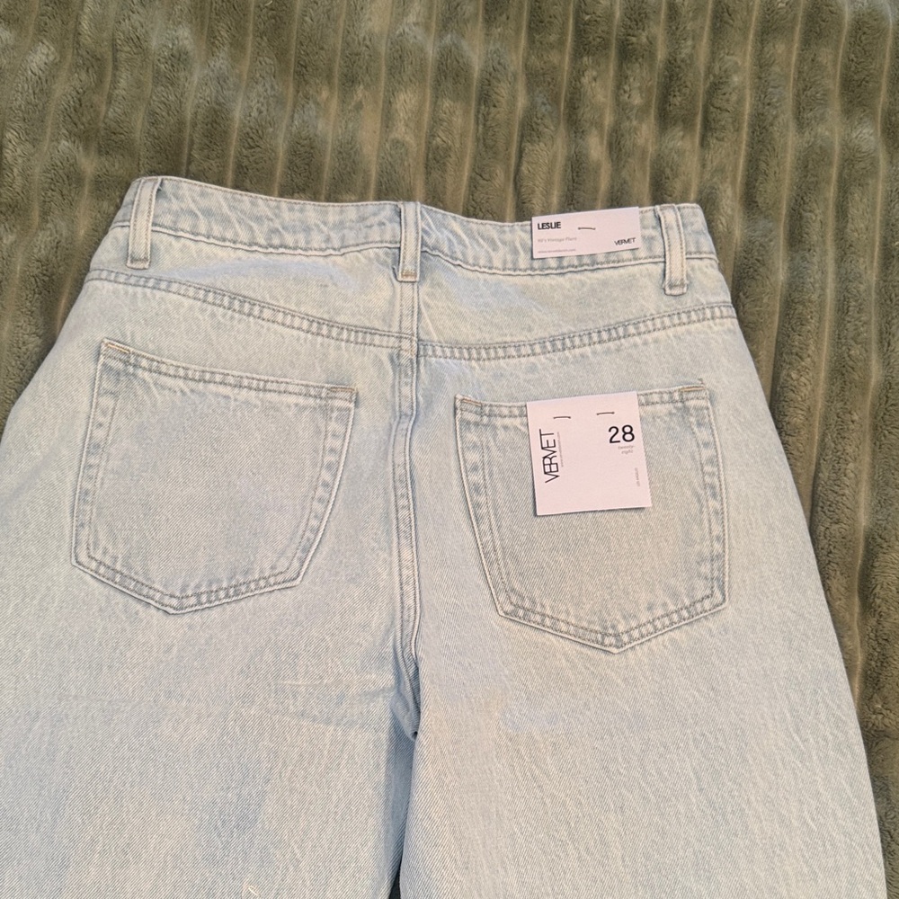 Vervet LA Distressed Light Blue Women's Jeans - Picture 3 of 4